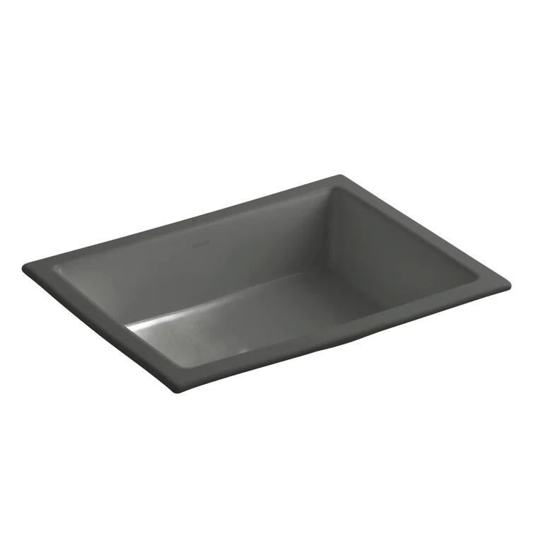 Verticyl Rectangular Undermount Bathroom Sink with Overflow