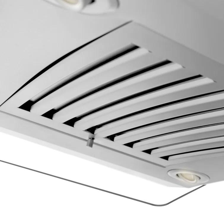 ZLINE ZLINE 36 in. Convertible Vent Isl& Mount Range Hood in Stainless Steel & Glass (GL14i-36)