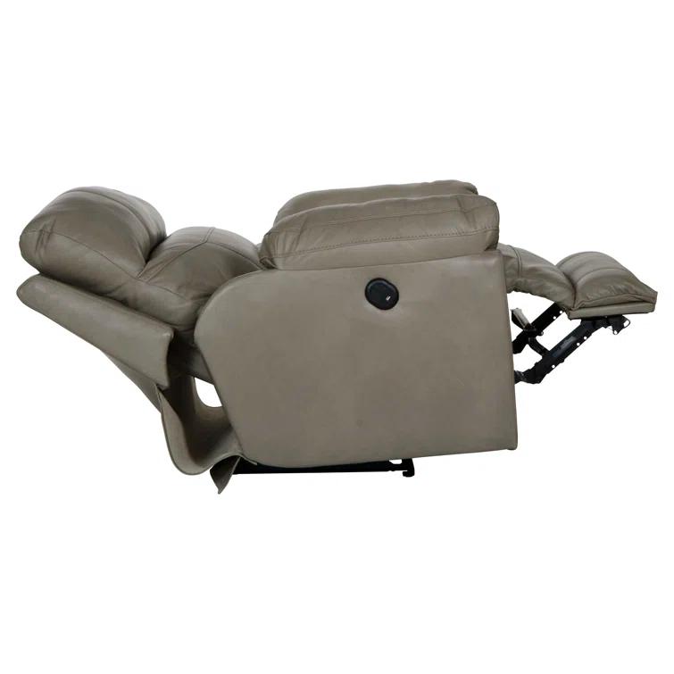 Alonii 45" Wide Leather Match Standard Recliner