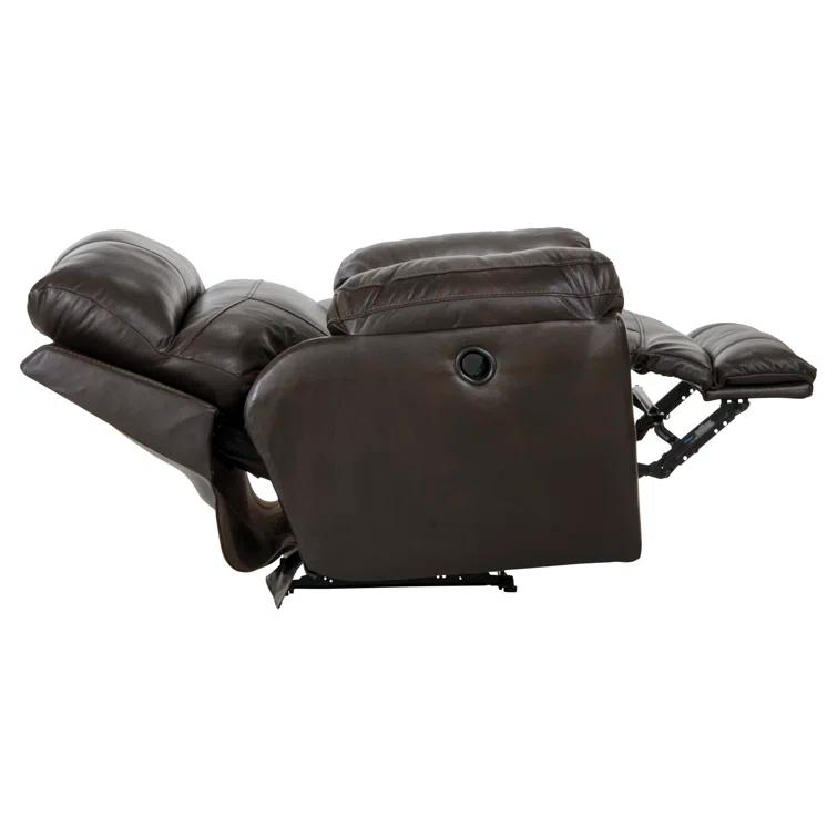 Alonii 45" Wide Leather Match Standard Recliner