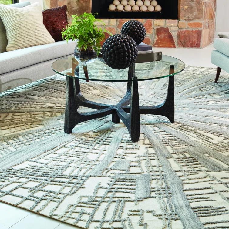 Studio A Home Vortex Rug-Ivory/Natural/Grey