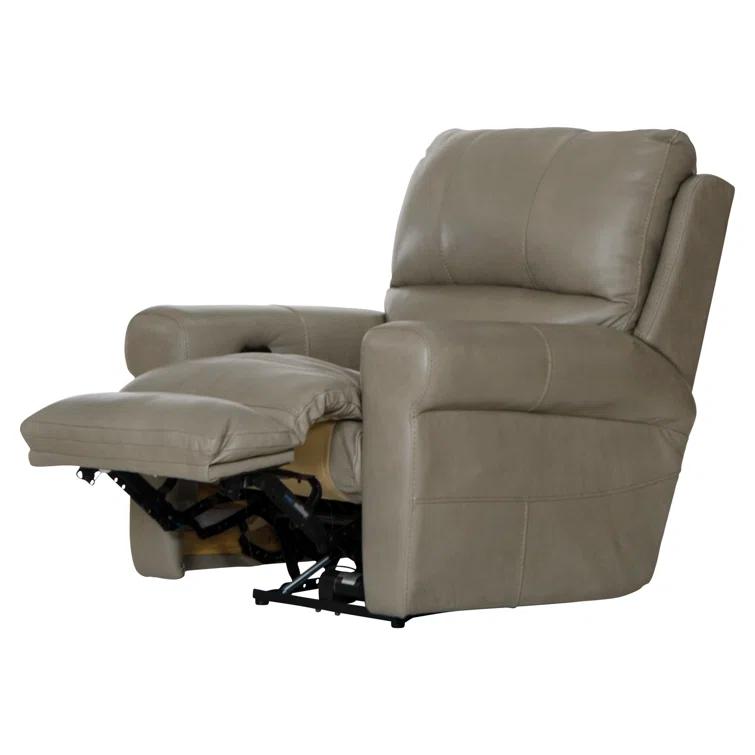 Nicey Italian Leather Match Power Recliner