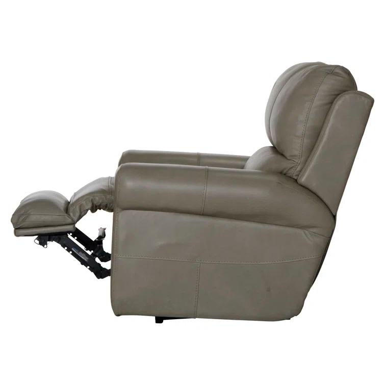 Nicey Italian Leather Match Power Recliner