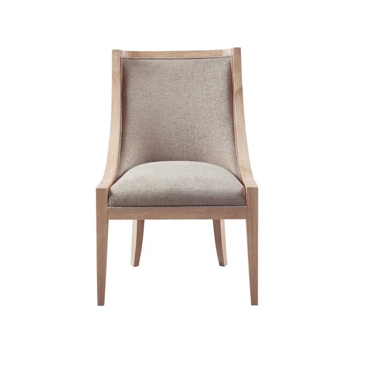 Martha Stewart Martha Stewart Elmcrest Wood Upholstered  Dining Chair with Nailhead Trim