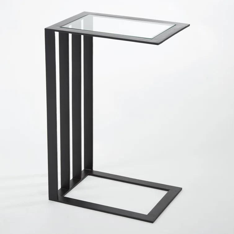 Global Views Cantilever Side Table-Bronze