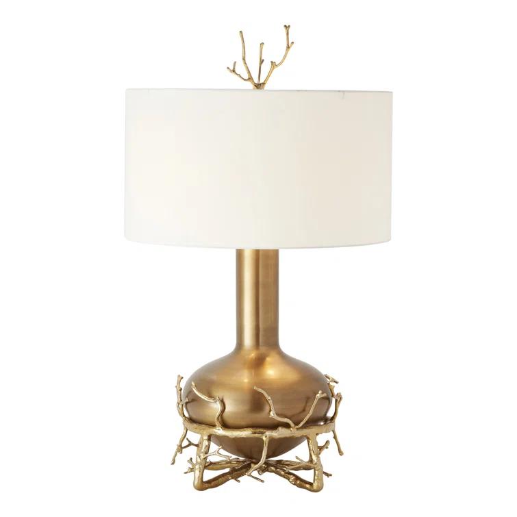 Global Views Fat Brass Twig Table Lamp