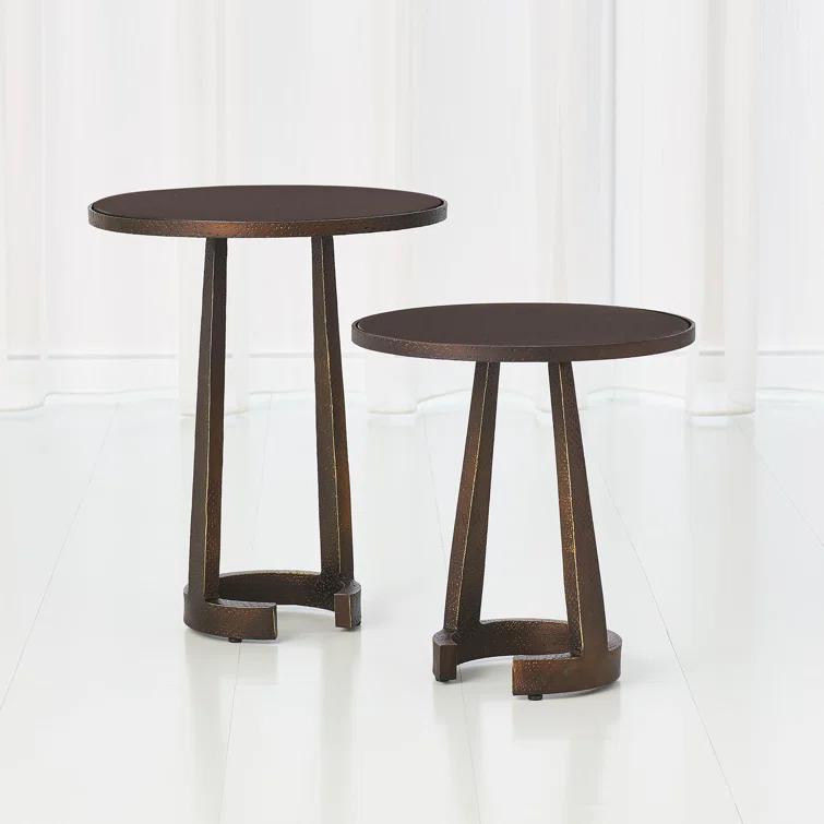 Florence Round Marble Accent Table