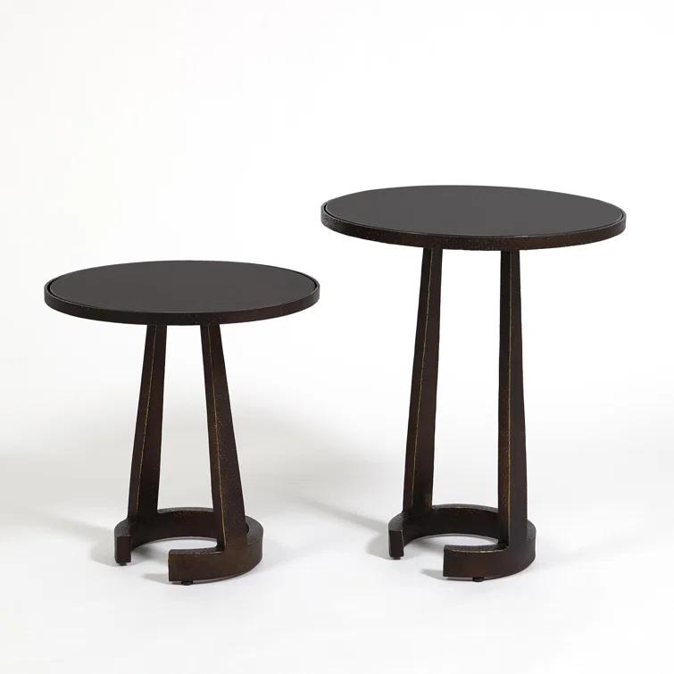 Florence Round Marble Accent Table