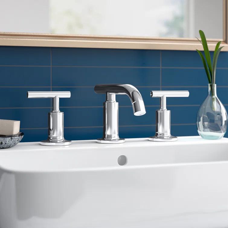 Purist® Widespread Bathroom Faucet with Drain Assembly