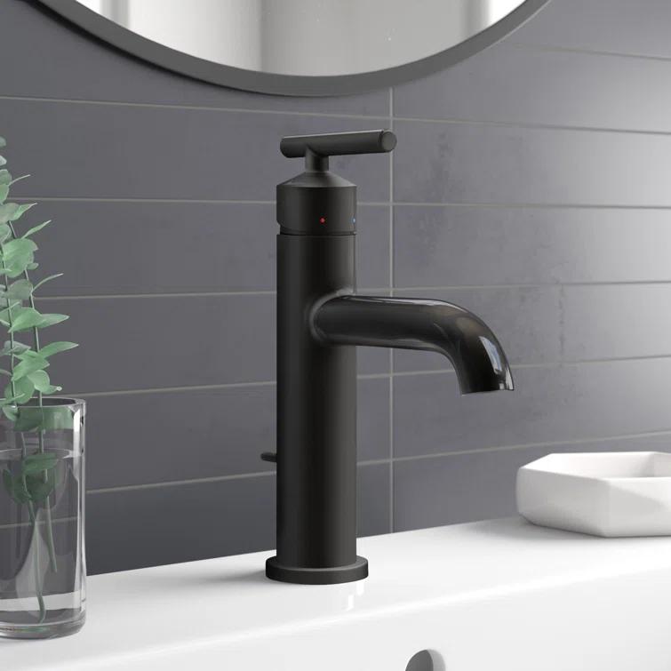 Gibson Single Hole Bathroom Faucet with Drain Assembly