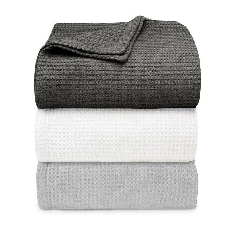 Vera Wang Vera Wang Waffleweave Cotton Blanket