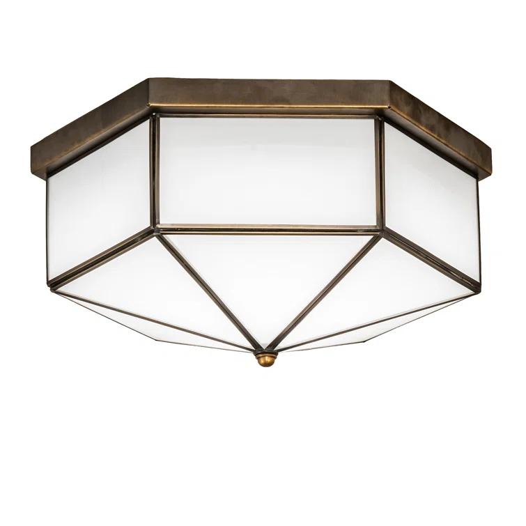 Meyda Lighting Glass LED Flush Mount