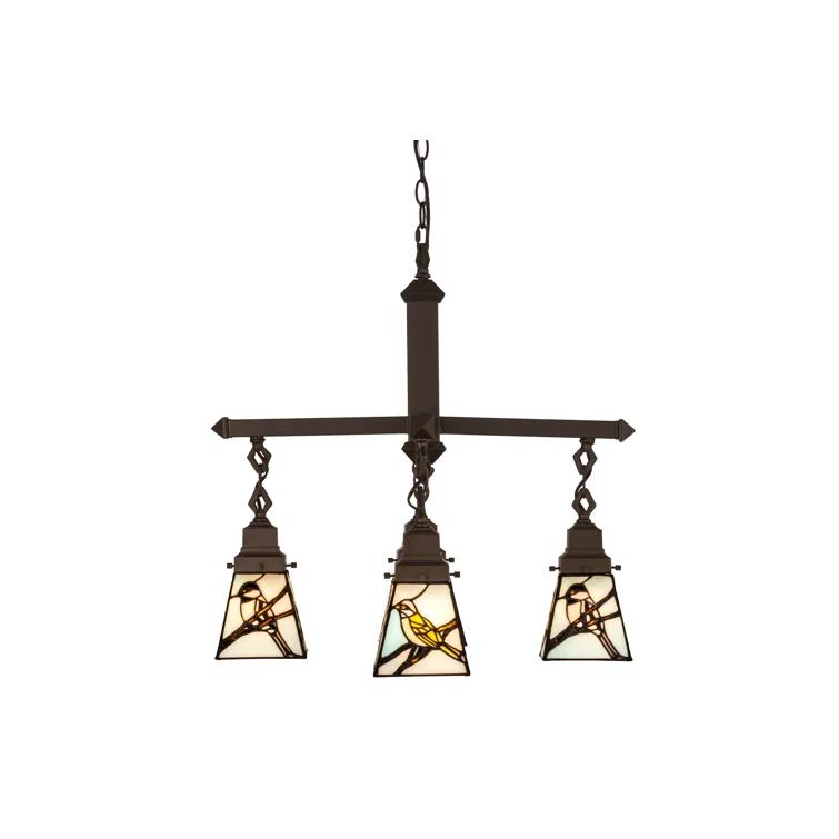 Rustic Lodge 4 - Light Dimmable Classic / Traditional Chandelier