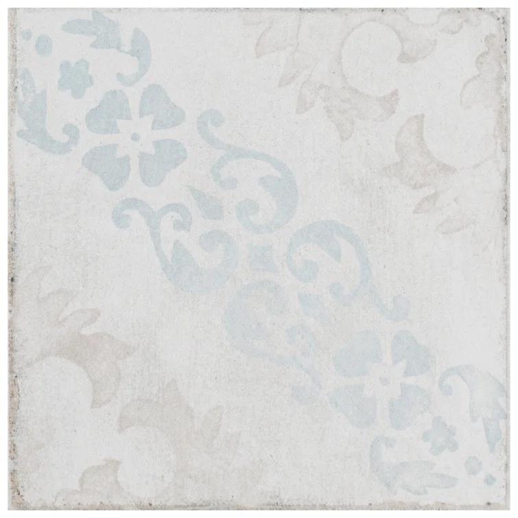 Barcelona 6" x 6" Porcelain Patterned Wall & Floor Tile