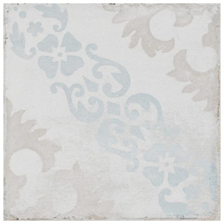 Barcelona 6" x 6" Porcelain Patterned Wall & Floor Tile