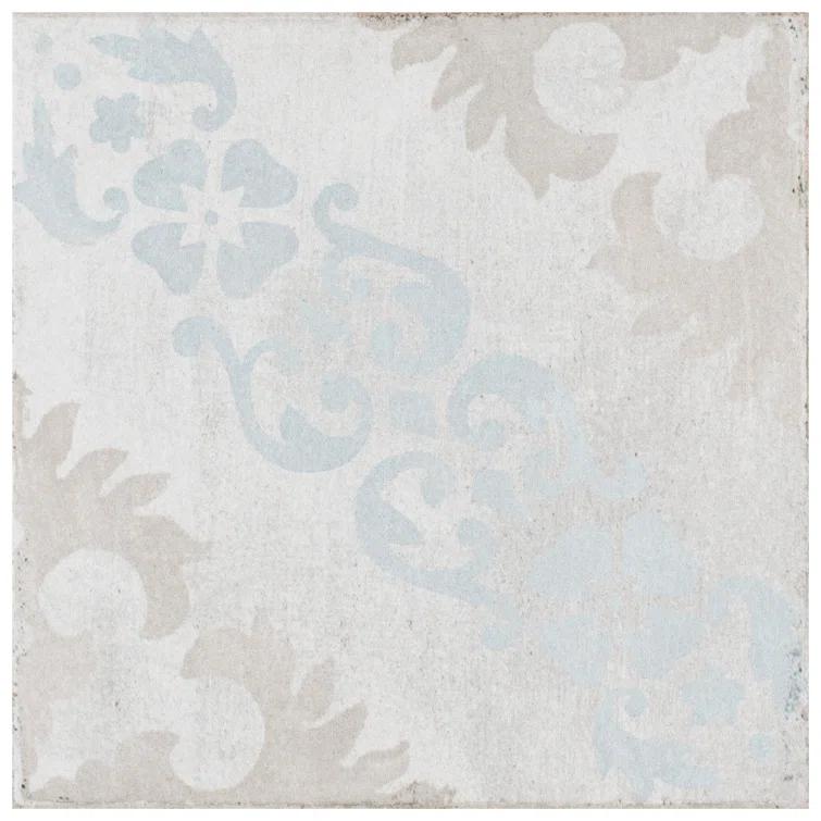 Barcelona 6" x 6" Porcelain Patterned Wall & Floor Tile