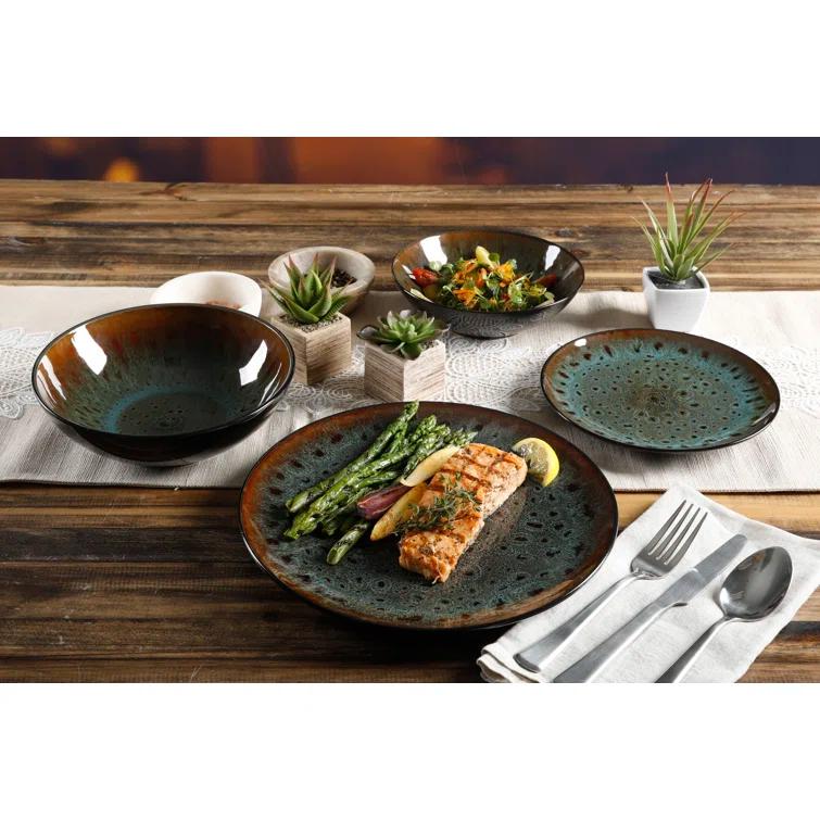 Gibson Elite Kyoto 16 Piece Dinnerware Set, Service for 4