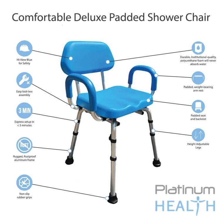 Comfortable Deluxe Shower Chair