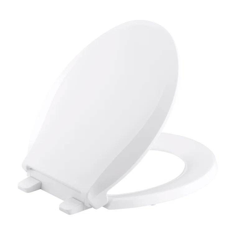 Kohler Cachet Round-Front Toilet Seat with Quiet-Close Lid and Seat and Grip-Tight Bumpers K-4639-RL-0