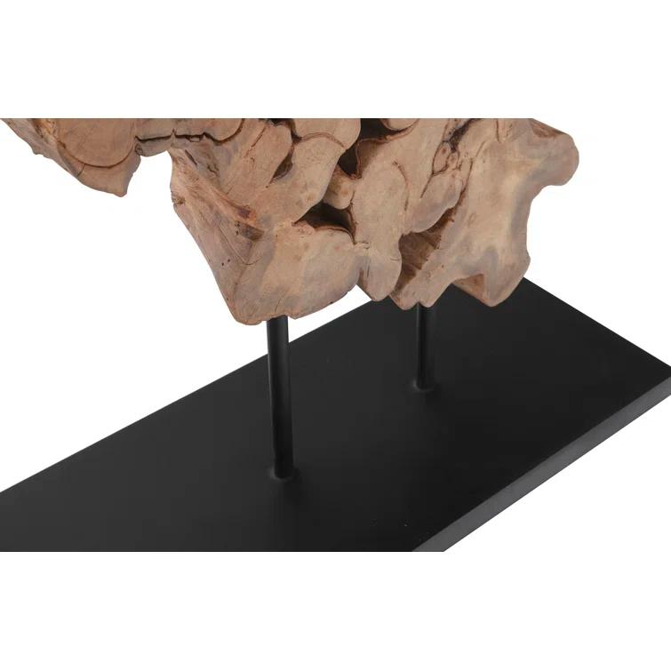 Phillips Collection Dimensional Pipal Wood Sculpture