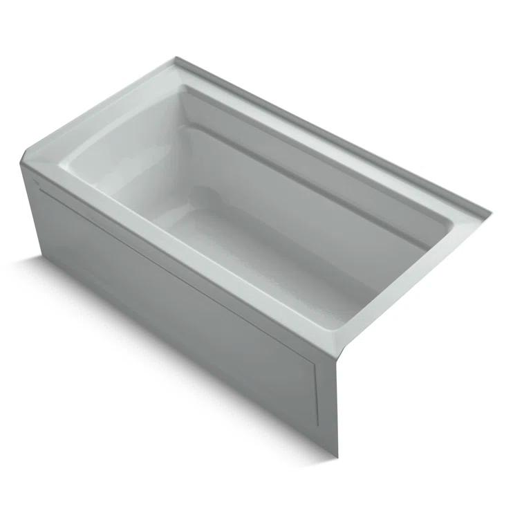 Archer® 60" x 32" Acrylic Alcove Soaking Bathtub with Comfort Depth