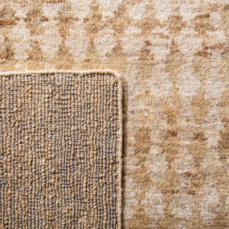 Cream/Beige Artisan-Crafted Jute Area Rug, 4' x 6'