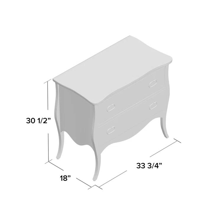 Easterbrook Solid Wood 2 - Drawer Accent Chest