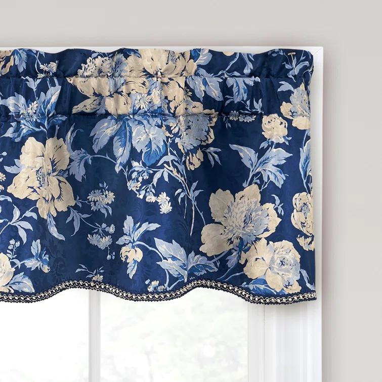 Forever Yours Floral 52" Curtain Window Valance