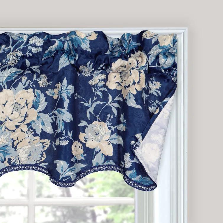 Forever Yours Floral 52" Curtain Window Valance