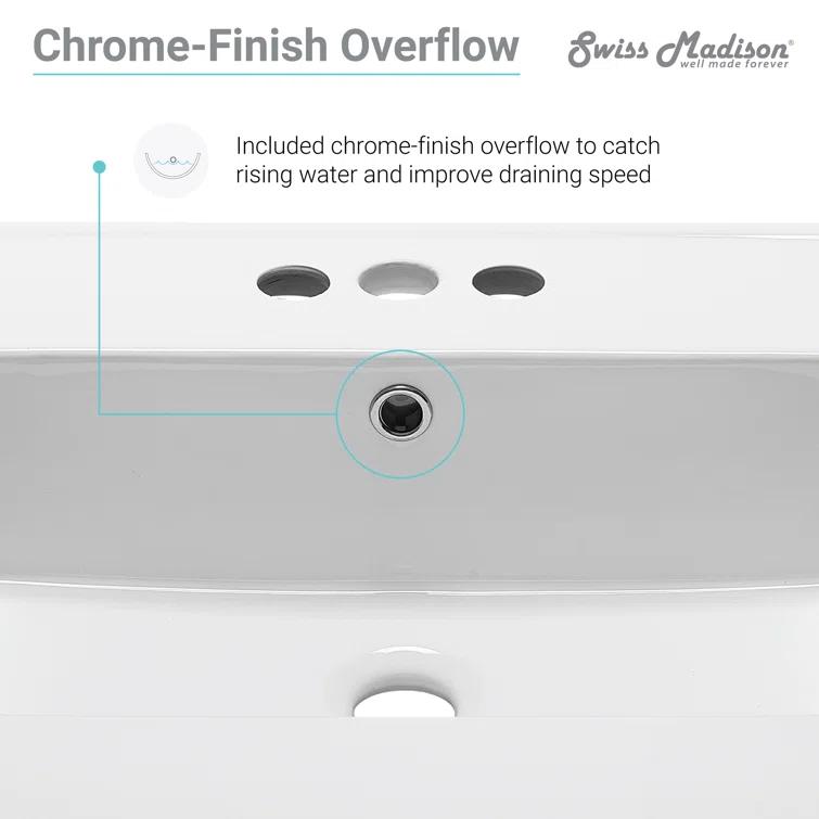 Ceramic 24" Single Bathroom Vanity Top
