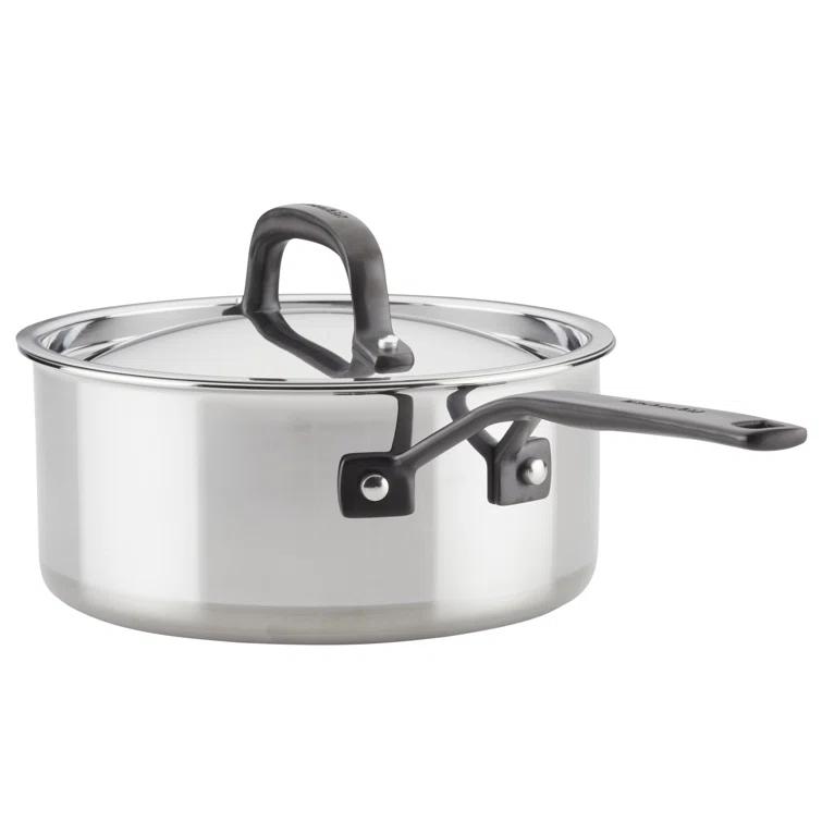 KitchenAid ® 10-Piece 5-Ply Clad Stainless Steel Cookware Set