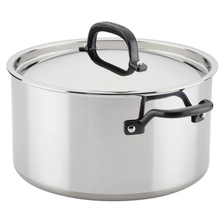 KitchenAid ® 10-Piece 5-Ply Clad Stainless Steel Cookware Set