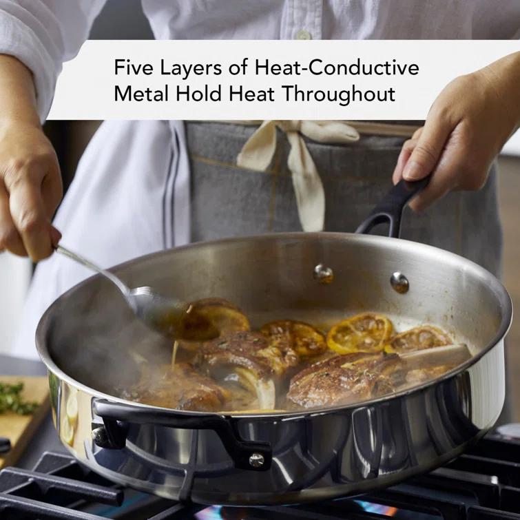 KitchenAid ® 10-Piece 5-Ply Clad Stainless Steel Cookware Set