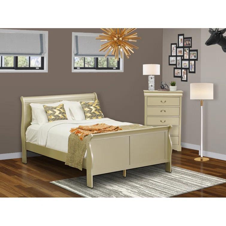 Axel Solid Wood 2 Piece Bedroom Set