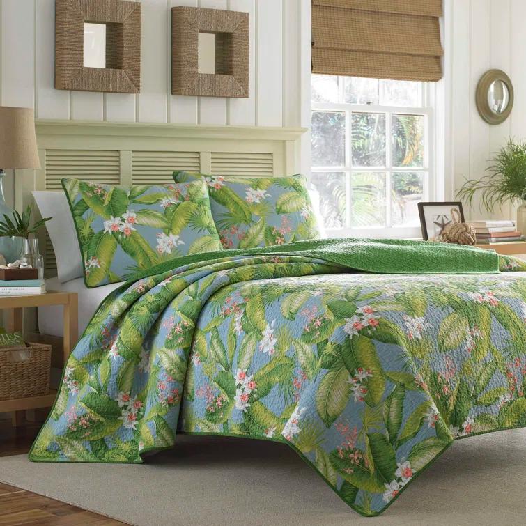 Tommy Bahama Home Tommy Bahama Aregada Dock Cotton Reversible Quilt Set