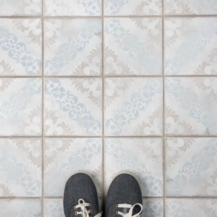 Barcelona 6" x 6" Porcelain Patterned Wall & Floor Tile