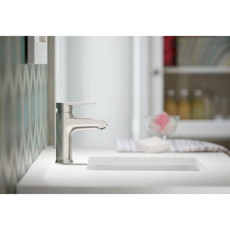 Kohler Hint Single-Handle Bathroom Faucet with Pop-Up Drain Assembly, One Hole Bathroom Sink Faucet, 1.2 gpm
