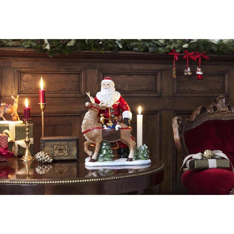 Toys Memory Santa with Deer Figurine