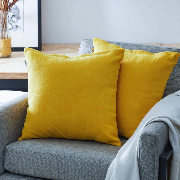 Square Chenille Pillow Cover (Set of 2)