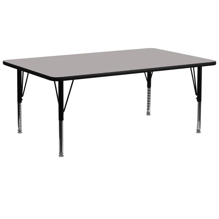 Goddard 24''W x 48''L Rectangular HP Laminate Activity Table - Adjustable Legs