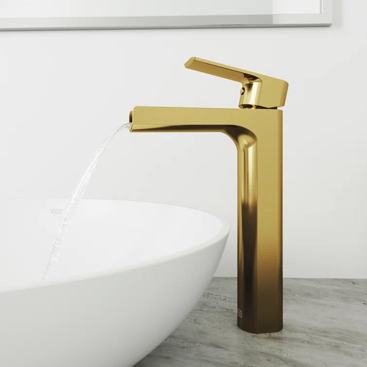 Amada Single Handle Vessel Sink Bathroom Faucet
