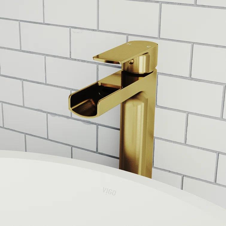 Amada Single Handle Vessel Sink Bathroom Faucet