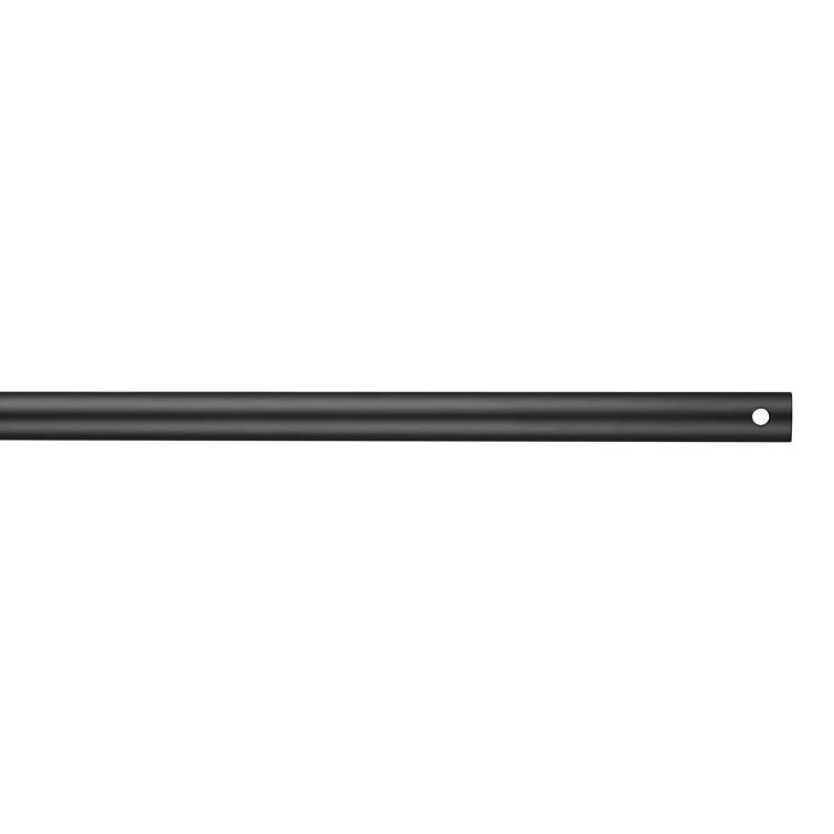 Midnight Black 36-Inch Steel Ceiling Fan Downrod