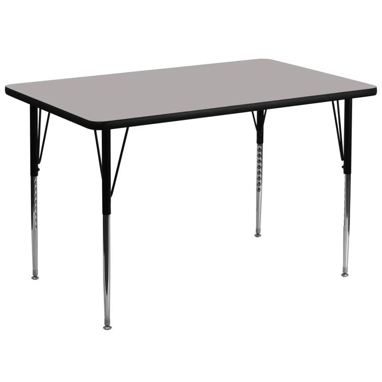 Goddard 24''W x 48''L Rectangular HP Laminate Activity Table - Adjustable Legs