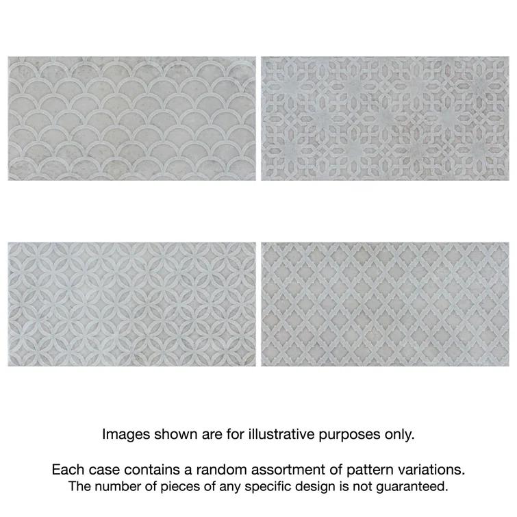 Camden 4" x 8" Ceramic Patterned Subway Wall Tile