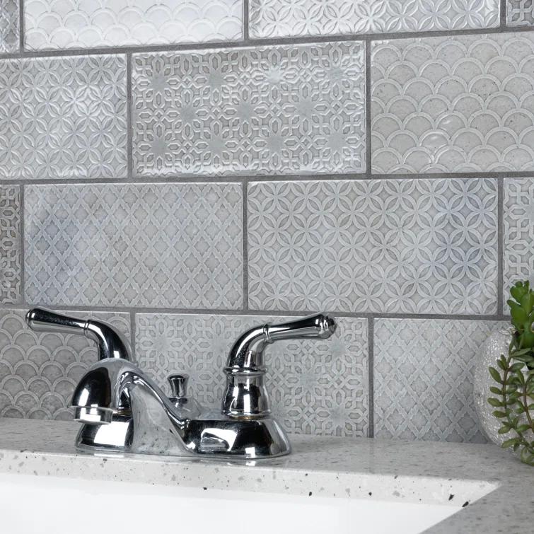 Camden 4" x 8" Ceramic Patterned Subway Wall Tile