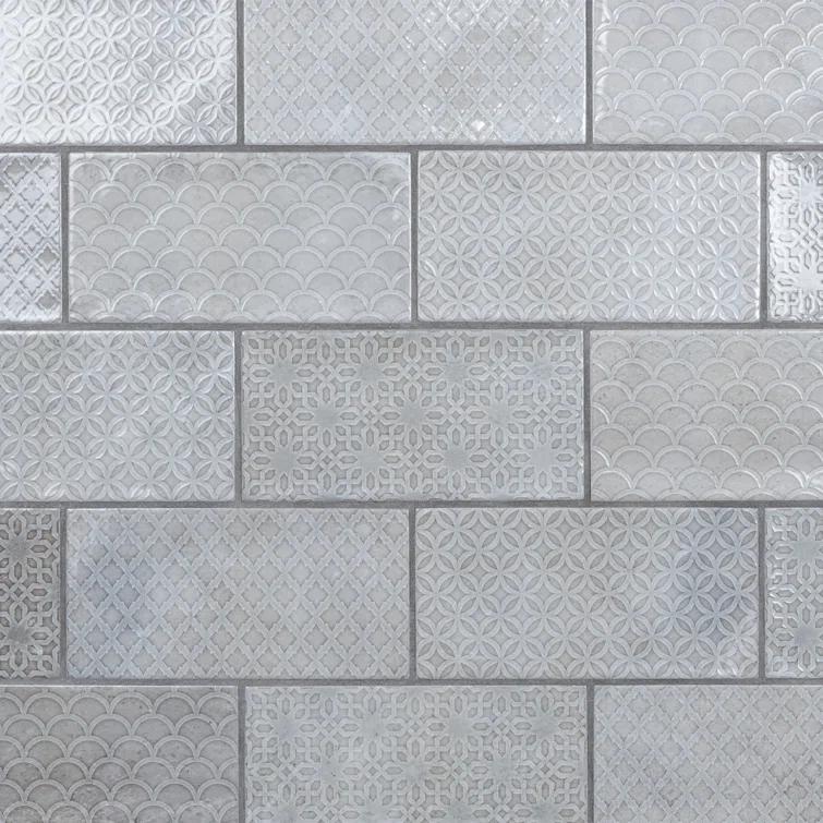 Camden 4" x 8" Ceramic Patterned Subway Wall Tile