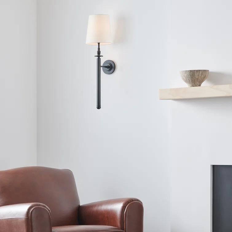 Single Light Steel Dimmable Wallchiere