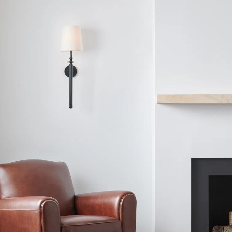 Single Light Steel Dimmable Wallchiere