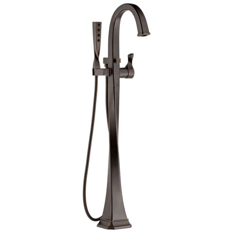 Venetian Bronze Polished Nickel Brass Single Hole Freestanding Tub Filler